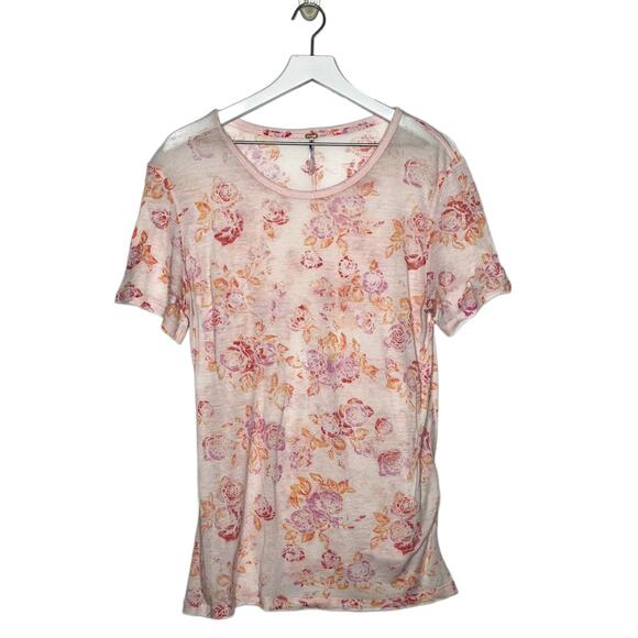 Free People Tourist Tee sz Small Retro Floral - Picture 7 of 11